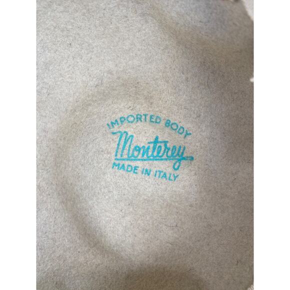 Vintage Monterey women's Tan Brown Hat Made in Italy Imported Body Lemington - Picture 6 of 12